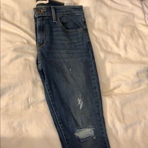 #17 Levis 711 skinny with deconstructed hems